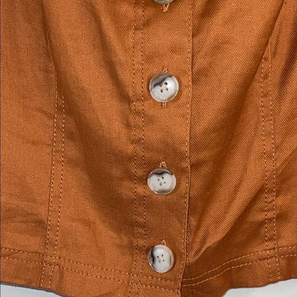Banana Republic Brown Crop Bustier Tank Top Size 4P #275 🏷️ - Picture 3 of 7